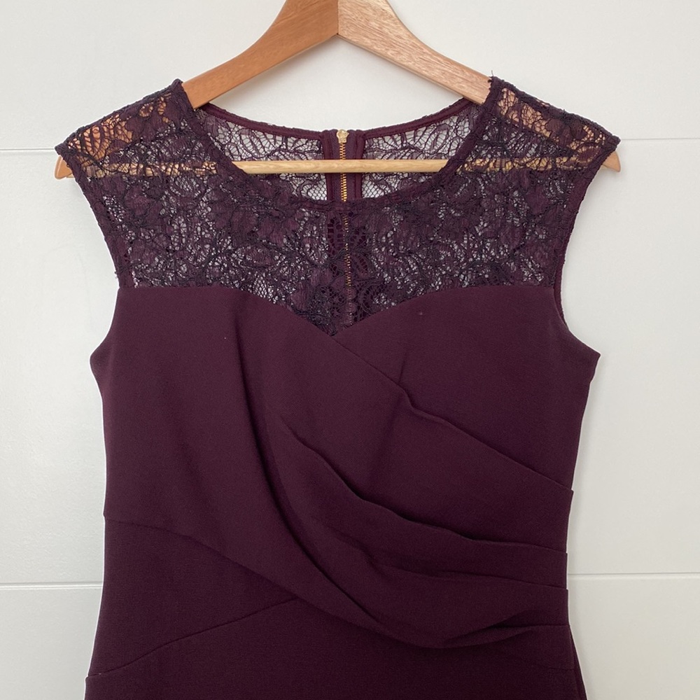 Calvin Klein Women’s Sleeveless Sheath Dress, purple, size 4P